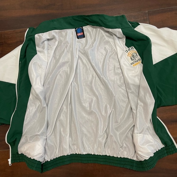 Mens Vintage Customized Sportswear USA Made Zipper Jacket Embroidered XL - Picture 4 of 10